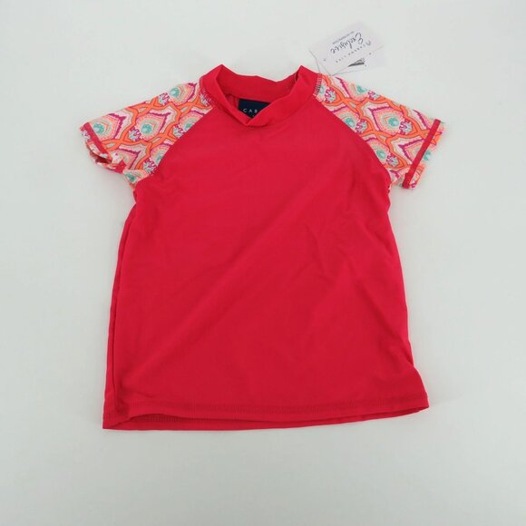 Girls Cabana Life UPF 50+ Pink Rash Guard & Printed Bikini Set Size 4 NWT $40 - Picture 2 of 6